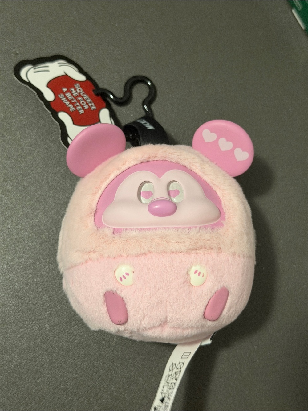 Heart Mickey - Fun Crash Plush Pendant - Miniso x Disney
